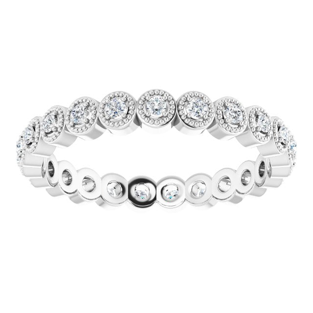 14K White Gold 1/4 CTW Natural Diamond Eternity Band