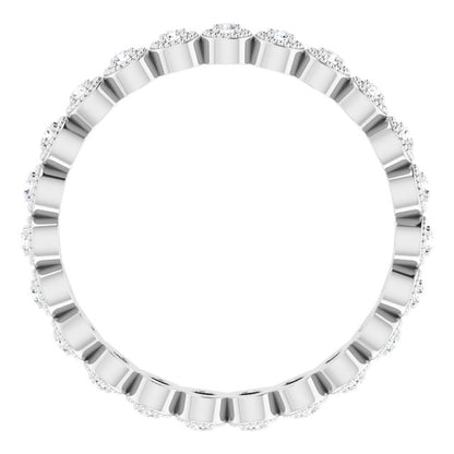 14K White Gold 1/4 CTW Natural Diamond Eternity Band