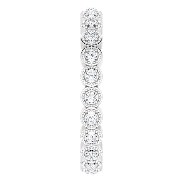 14K White Gold 1/4 CTW Natural Diamond Eternity Band