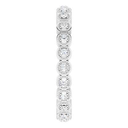 14K White Gold 1/4 CTW Natural Diamond Eternity Band