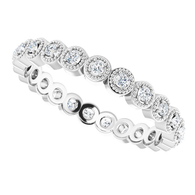 14K White Gold 1/4 CTW Natural Diamond Eternity Band