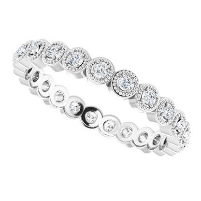 14K White Gold 1/4 CTW Natural Diamond Eternity Band