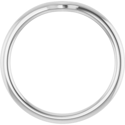 18K Palladium White Gold Matching Band