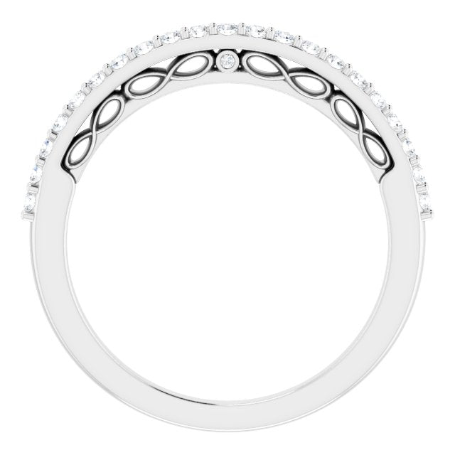 1/5 CTW Natural Diamond Matching Band, 1.8 mm