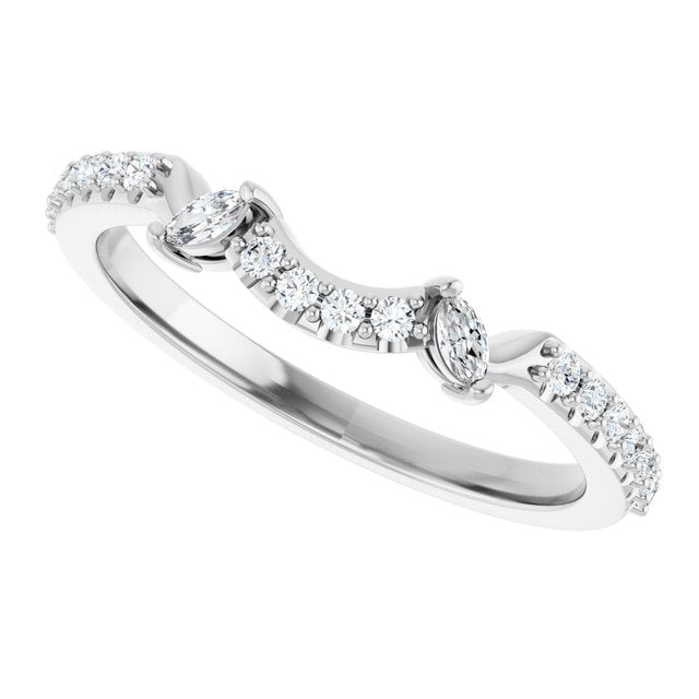 1/5 CTW Natural Diamond Matching Band, 1.8 x 11.25 mm