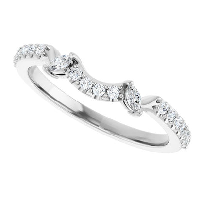 1/5 CTW Natural Diamond Matching Band, 1.8 x 11.25 mm