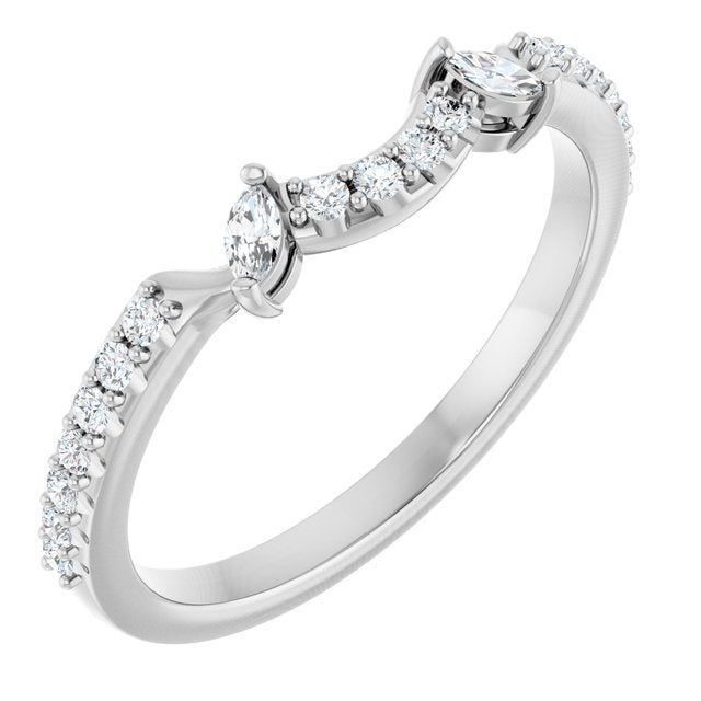 1/5 CTW Natural Diamond Matching Band, 1.8 x 11.25 mm