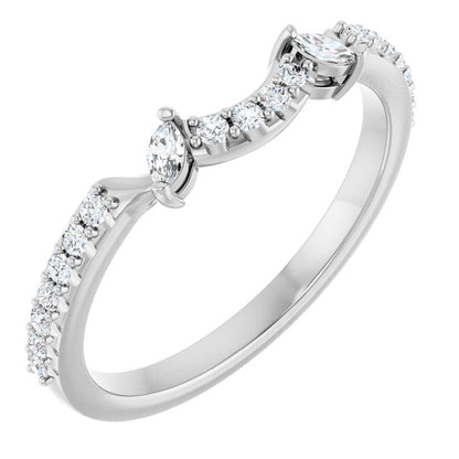 1/5 CTW Natural Diamond Matching Band, 1.8 x 11.25 mm