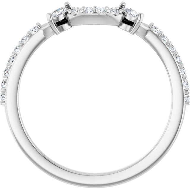 1/5 CTW Natural Diamond Matching Band, 1.8 x 11.25 mm