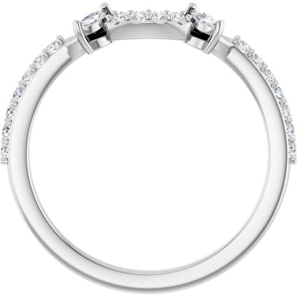1/5 CTW Natural Diamond Matching Band, 1.8 x 11.25 mm