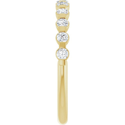 14K Yellow Gold 1/3 CTW Anniversary Band, 2.4 mm — Natural or Lab-Grown Diamond