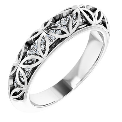 1/4 CTW Natural Diamond Matching Band, 4.8 mm
