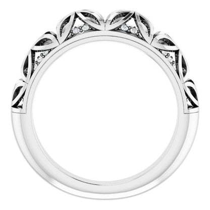 1/4 CTW Natural Diamond Matching Band, 4.8 mm