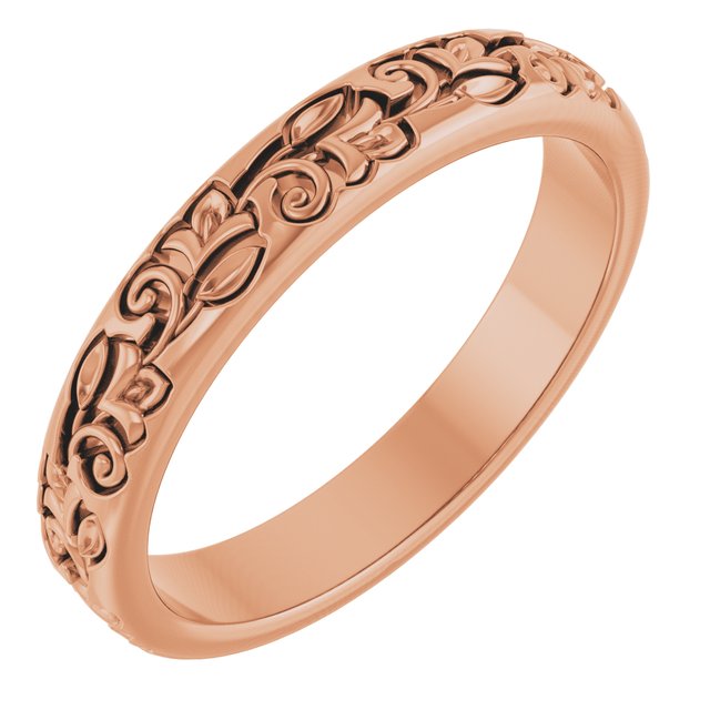 Floral Half Round Band