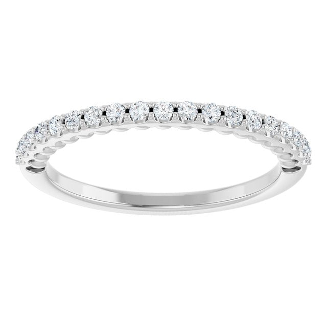 1/5 CTW Natural Diamond Band, 1.7 mm, Beaded Anniversary