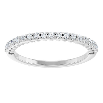 1/5 CTW Natural Diamond Band, 1.7 mm, Beaded Anniversary