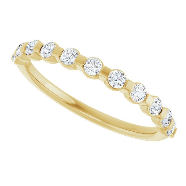 14K Yellow Gold 1/3 CTW Anniversary Band, 2.4 mm — Natural or Lab-Grown Diamond