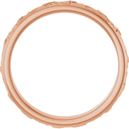 Floral Half Round Band