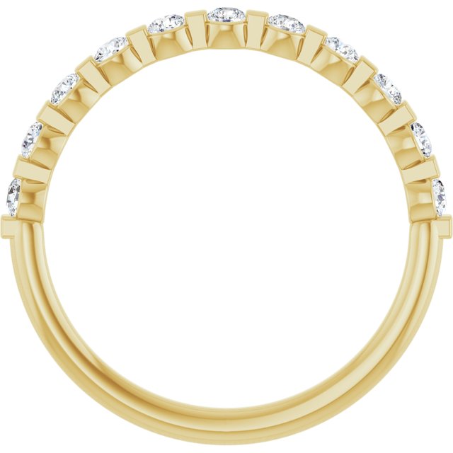 14K Yellow Gold 1/3 CTW Anniversary Band, 2.4 mm — Natural or Lab-Grown Diamond