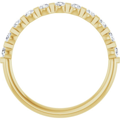 14K Yellow Gold 1/3 CTW Anniversary Band, 2.4 mm — Natural or Lab-Grown Diamond
