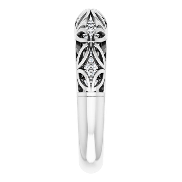 1/4 CTW Natural Diamond Matching Band, 4.8 mm