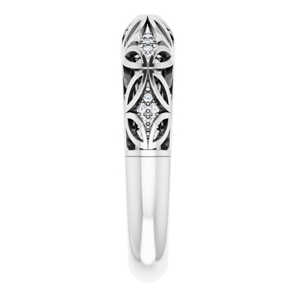 1/4 CTW Natural Diamond Matching Band, 4.8 mm