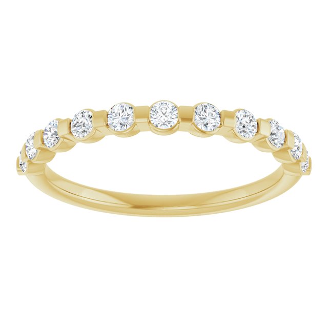 14K Yellow Gold 1/3 CTW Anniversary Band, 2.4 mm — Natural or Lab-Grown Diamond