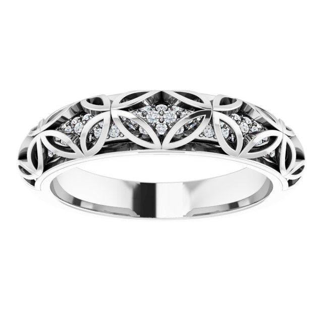 1/4 CTW Natural Diamond Matching Band, 4.8 mm