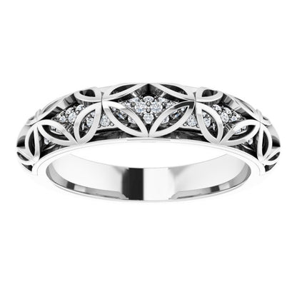 1/4 CTW Natural Diamond Matching Band, 4.8 mm