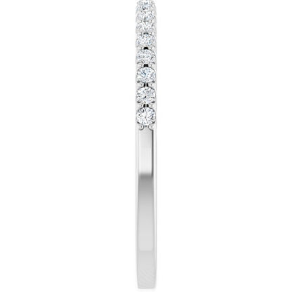 1/5 CTW Natural Diamond Band, 1.7 mm, Beaded Anniversary