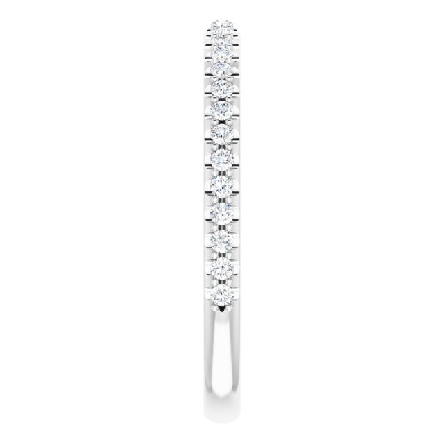 1/4 CTW Natural Diamond Matching Band, 2 mm, Three-Stone Engagement