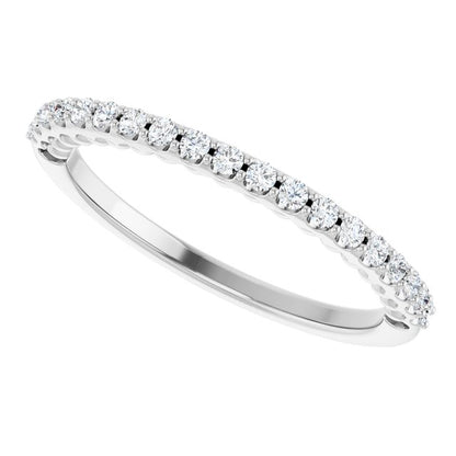 1/5 CTW Natural Diamond Band, 1.7 mm, Beaded Anniversary