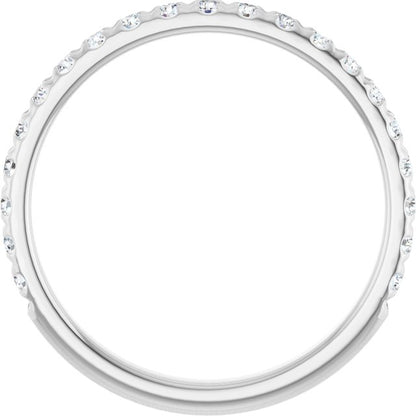 3/8 CTW Natural Diamond Matching Band, 2.1 mm