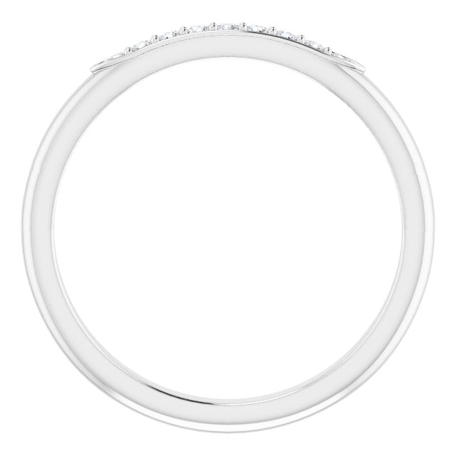 .08 CTW Natural Diamond Matching Band, 2 mm