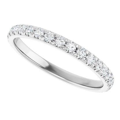 3/8 CTW Natural Diamond Matching Band, 2.1 mm