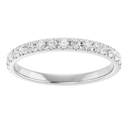 3/8 CTW Natural Diamond Matching Band, 2.1 mm