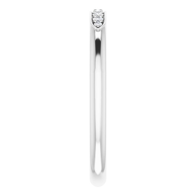 .08 CTW Natural Diamond Matching Band, 2 mm