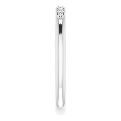 .08 CTW Natural Diamond Matching Band, 2 mm