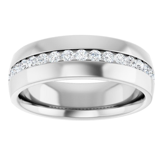 3/8 CTW Natural Diamond Band, 6 mm