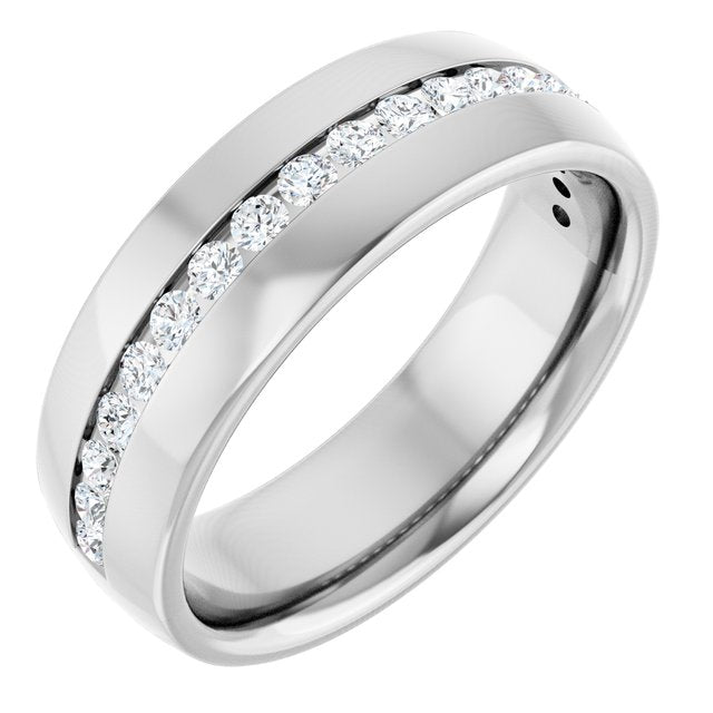 3/8 CTW Natural Diamond Band, 6 mm