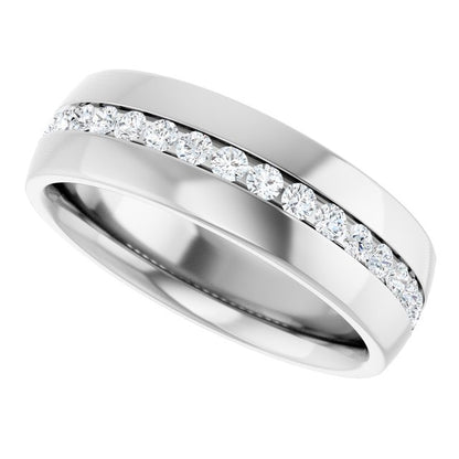 3/8 CTW Natural Diamond Band, 6 mm