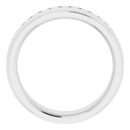 14K White Gold 1 CTW Natural Diamond Band