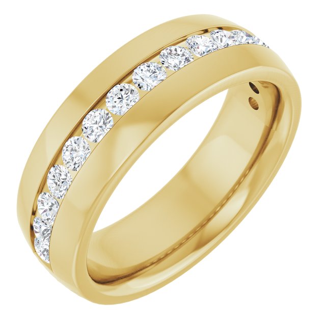 1 CTW Lab-Grown Diamond Band, 7.2 mm