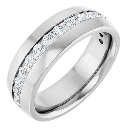 1 CTW Lab-Grown Diamond Band, 7.2 mm