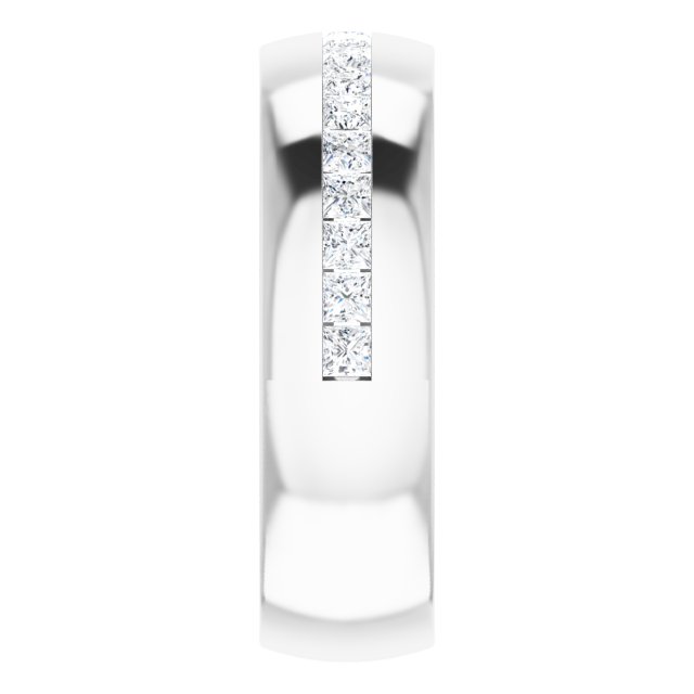 14K White Gold 1 CTW Natural Diamond Band