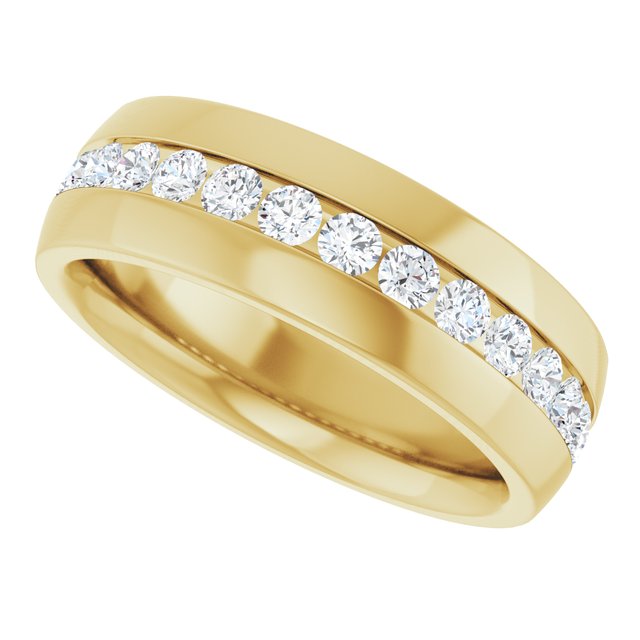 1 CTW Lab-Grown Diamond Band, 7.2 mm