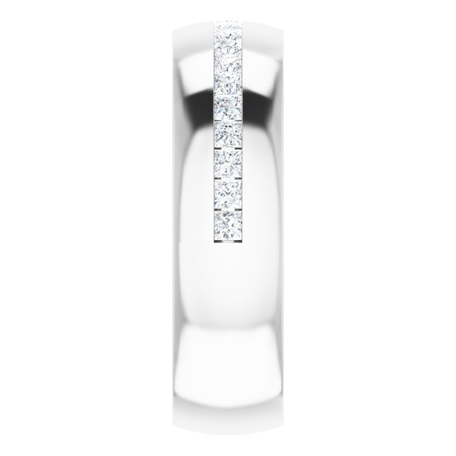 14K White Gold 5/8 CTW Natural Diamond Band