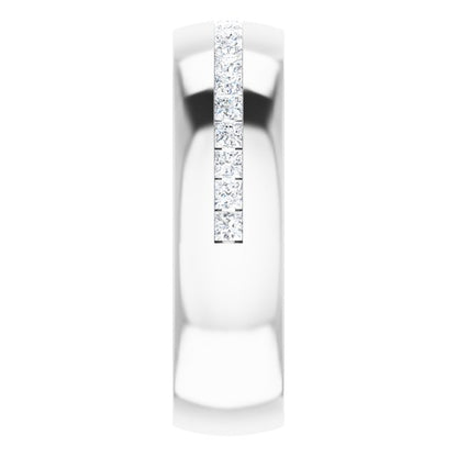 14K White Gold 5/8 CTW Natural Diamond Band