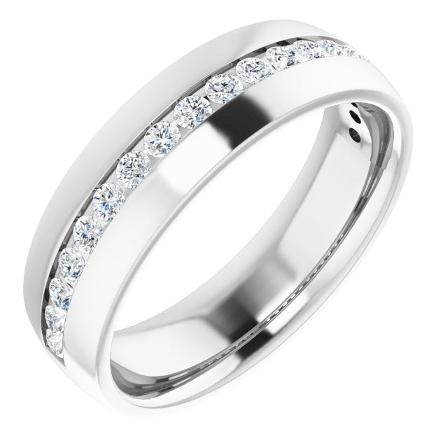 1/2 CTW Natural Diamond Band, 6.46 mm