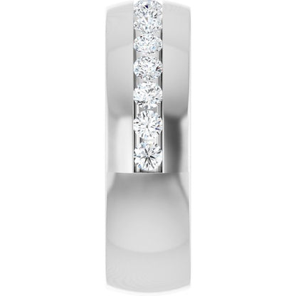 1 CTW Lab-Grown Diamond Band, 7.2 mm